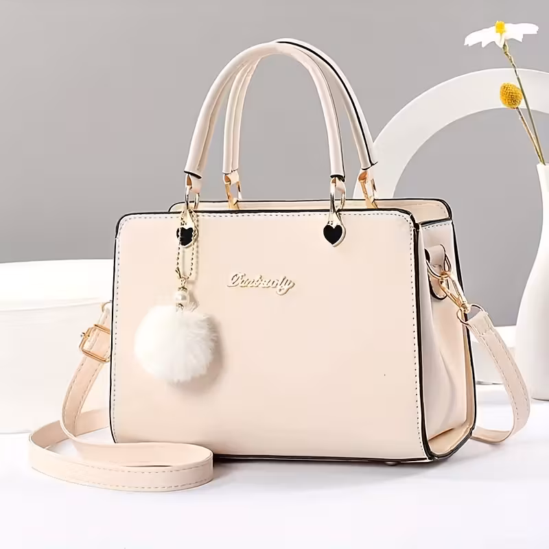 Multi-Layer Pom-Pom Handbag Interior Compartments Temu SA