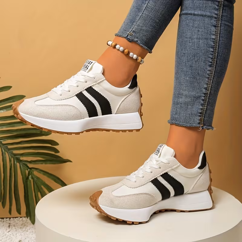 Top view of women's retro sneaker from Temu