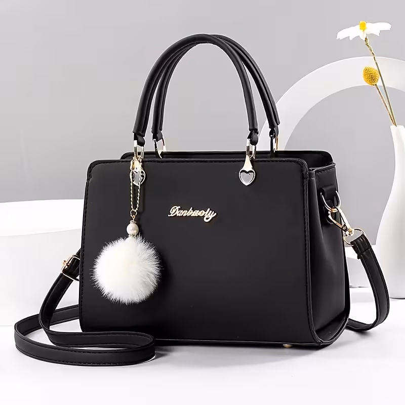 Temu R195 Pom-Pom Handbag Full Lifestyle Shot South Africa