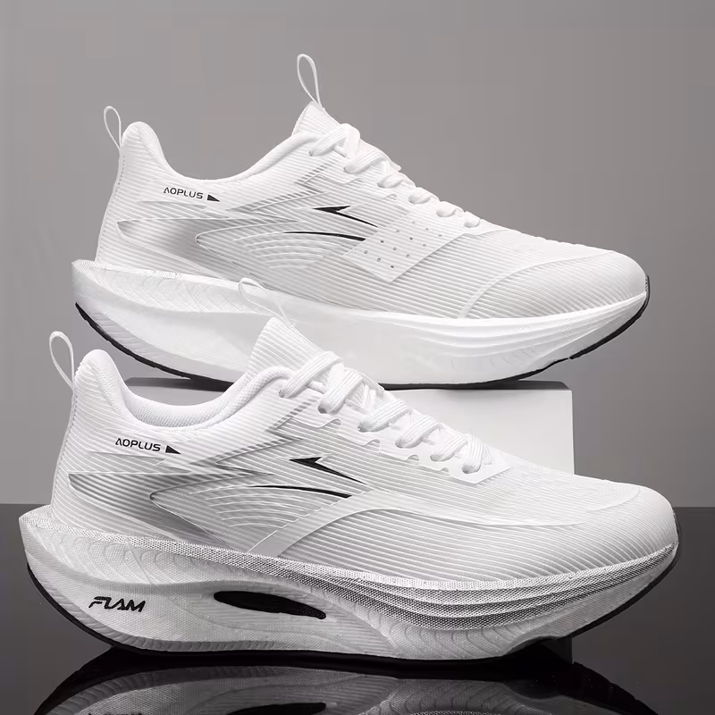 AOPLUS Women's Running Shoes top-down view showing full shoe construction and breathable upper detail