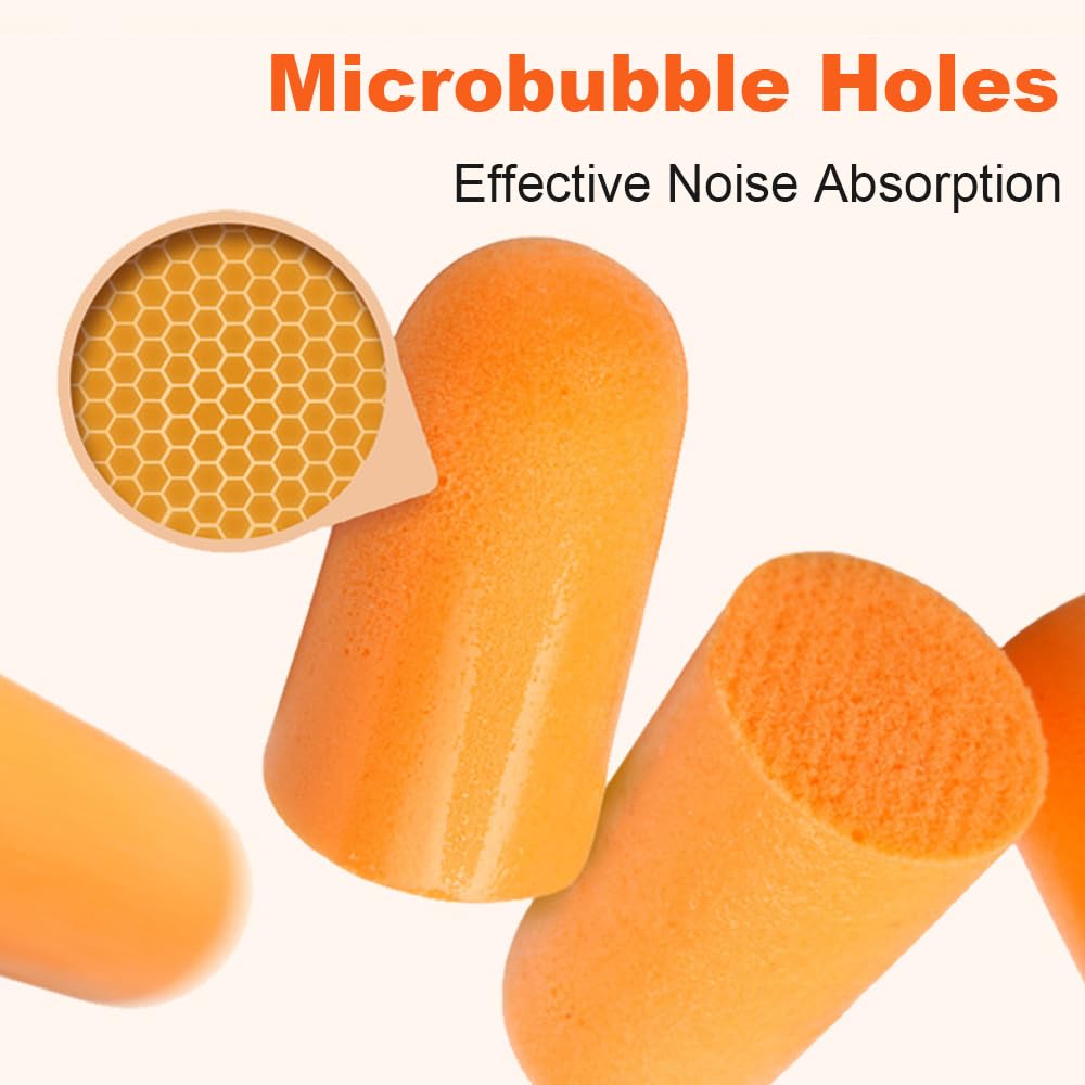 Foam earplugs bulk pack noise reduction sleeping