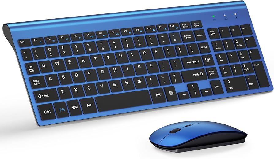 Ultra slim wireless keyboard mouse combo scissor switch 2.4GHz