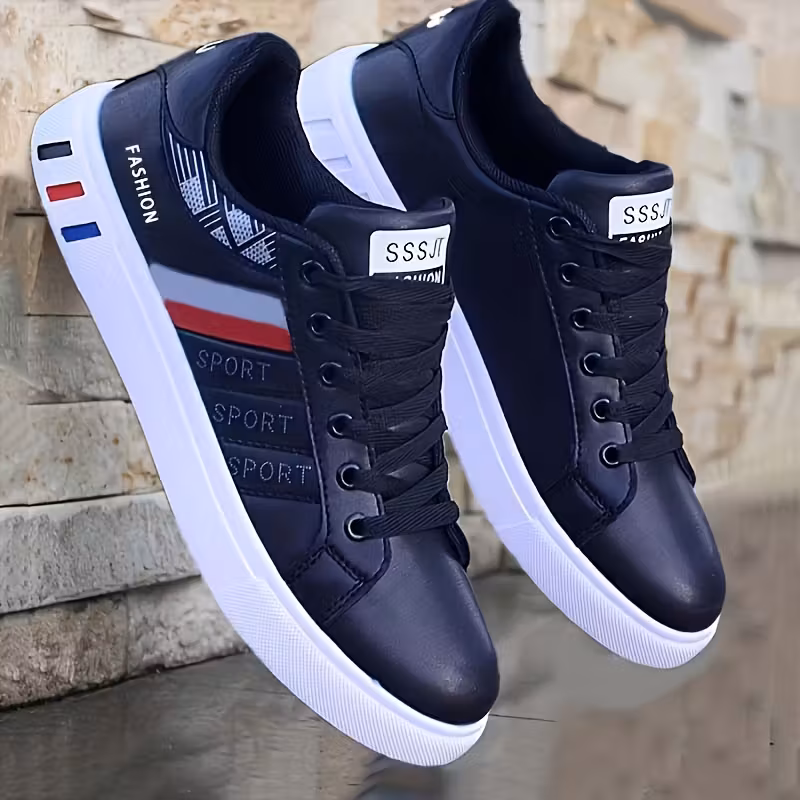 Men's Casual Running Sneaker top-down view showing full shoe construction and design detail
