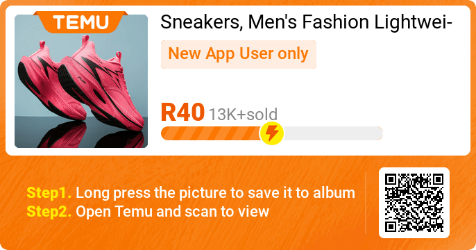 R40 Men's Lightweight Breathable Sports Training Sneakers on Temu South Africa