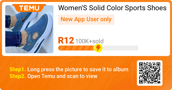 Women's Solid Color Sports Sneakers — breathable knitted low-top outdoor footwear from Temu South Africa