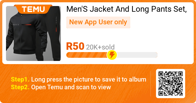 Men's Paris letter print jacket and pants set on Temu South Africa